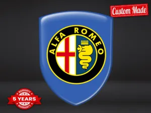 Alfa Romeo Doming Aufkleber Auto Robust Limitiert Stil